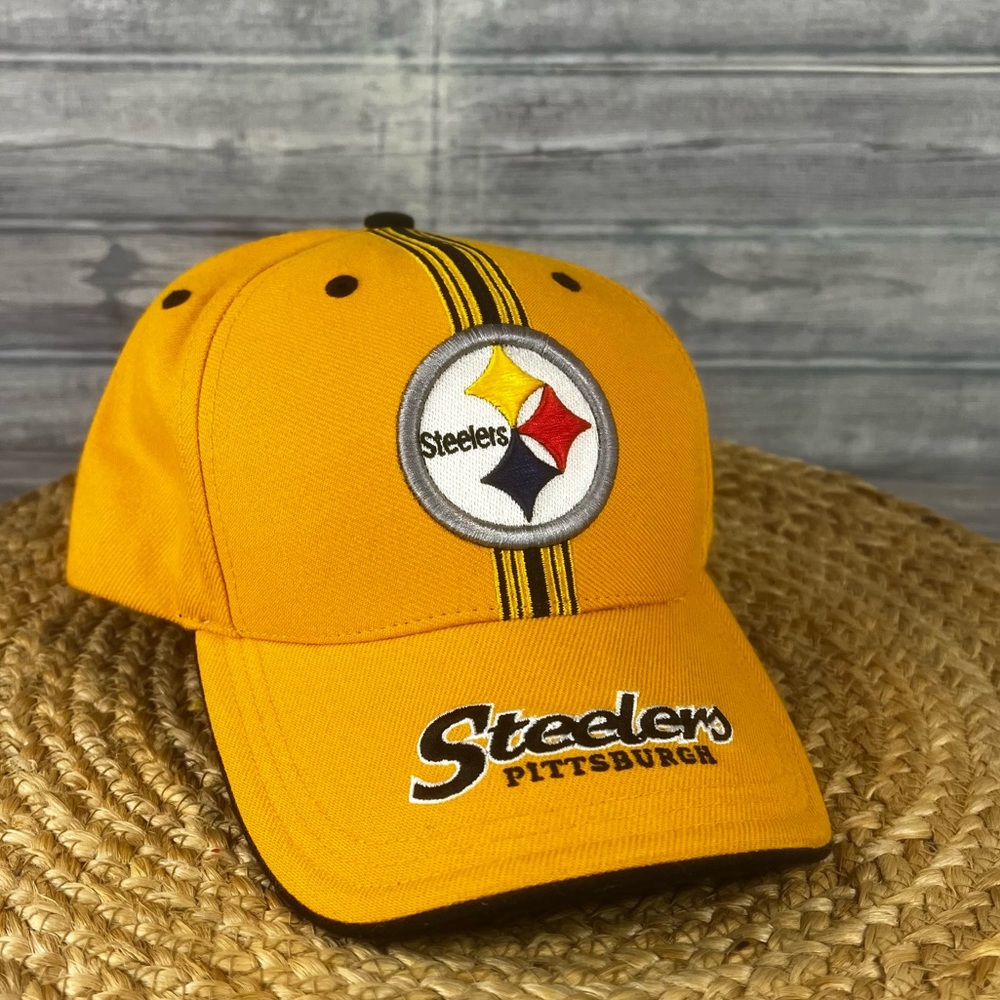 PITTSBURGH STEELERS Football VINTAGE Twins Enterprise Hat Hook Loop Cap NFL